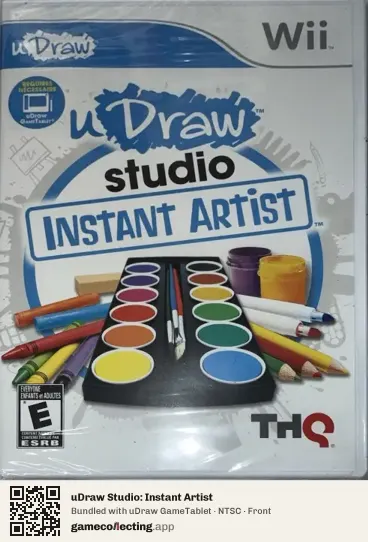 uDraw Studio: Instant Artist Nintendo Wii, NTSC box front