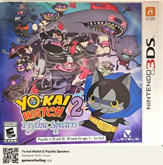 Yo-kai Watch 2: Psychic Specters Nintendo 3DS, NTSC box front