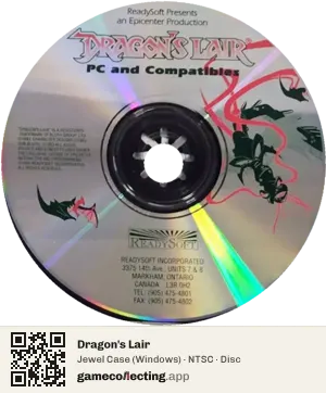 Dragon's Lair Computer, NTSC disc