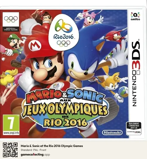 Mario & Sonic at the Rio 2016 Olympic Games Nintendo 3DS, PAL box front