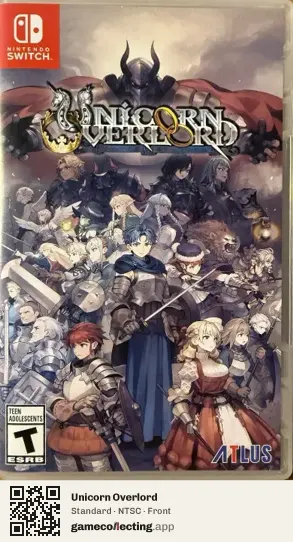 Unicorn Overlord Nintendo Switch, NTSC box front