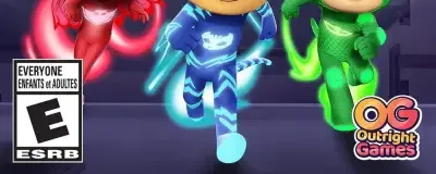 PJ Masks: Heroes of the Night, the ESRB box on its front