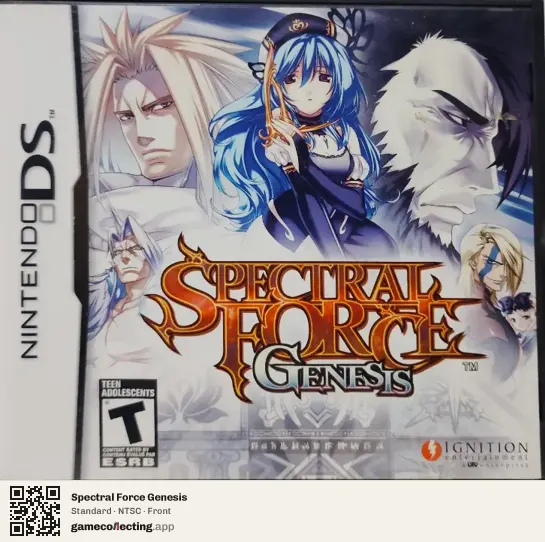 Spectral Force Genesis Nintendo DS, NTSC box front