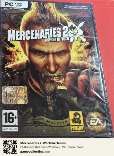 Mercenaries 2: World in Flames Computer, Italy box front