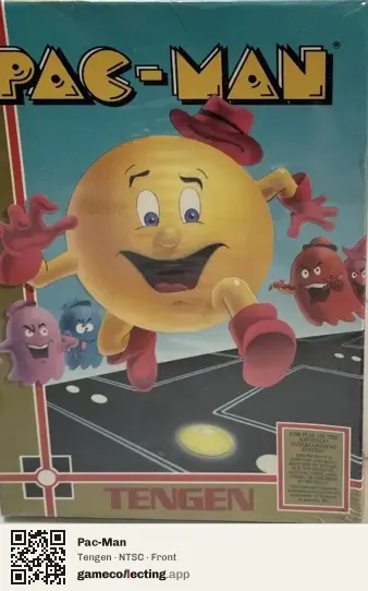 Pac-Man Nintendo Entertainment System, NTSC box front