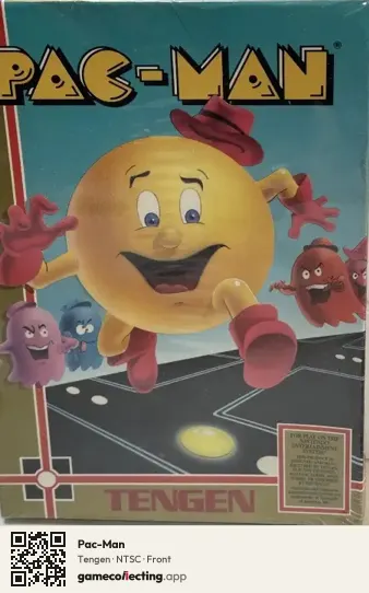 Pac-Man Nintendo Entertainment System, NTSC box front