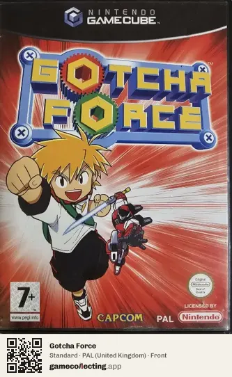 Gotcha Force Nintendo GameCube, United Kingdom box front