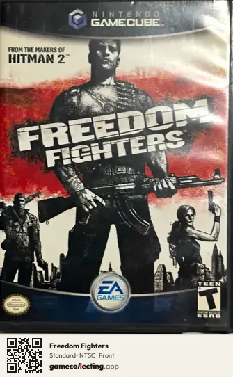 Freedom Fighters Nintendo GameCube, NTSC box front