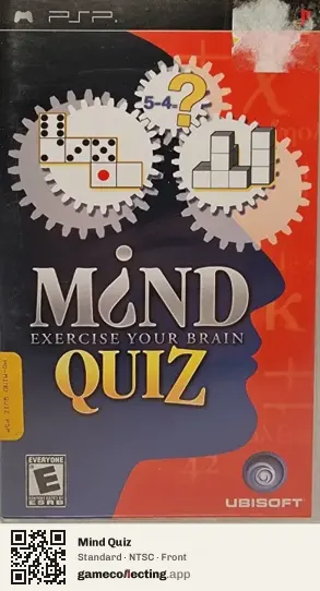 Mind Quiz PlayStation Portable, NTSC box front