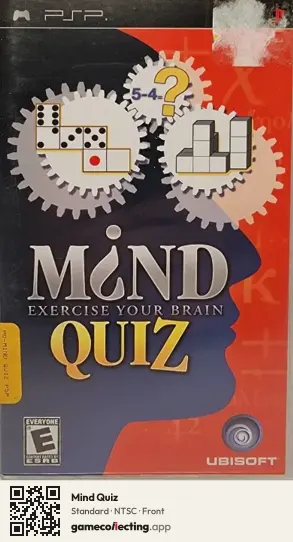Mind Quiz PlayStation Portable, NTSC box front