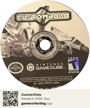Custom Robo Nintendo GameCube, NTSC disc