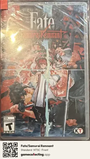 Fate/Samurai Remnant Nintendo Switch, NTSC box front