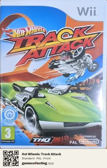 Hot Wheels: Track Attack Nintendo Wii, PAL box front