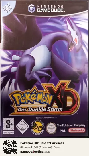 Pokémon XD: Gale of Darkness Nintendo GameCube, Germany box front