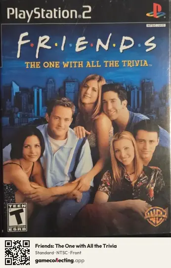Friends: The One with All the Trivia PlayStation 2, NTSC box front