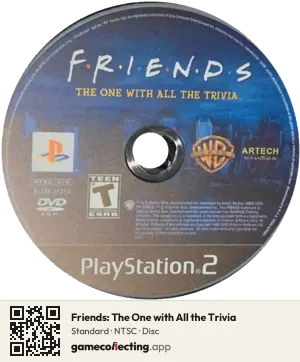 Friends: The One with All the Trivia PlayStation 2, NTSC disc