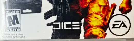 Battlefield: Bad Company 2, the ESRB box on its front