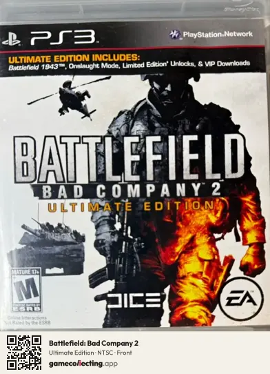 Battlefield: Bad Company 2 PlayStation 3, NTSC box front