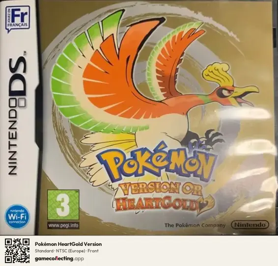Pokémon HeartGold Version Nintendo DS, Europe box front