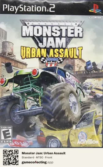 Monster Jam: Urban Assault PlayStation 2, NTSC box front