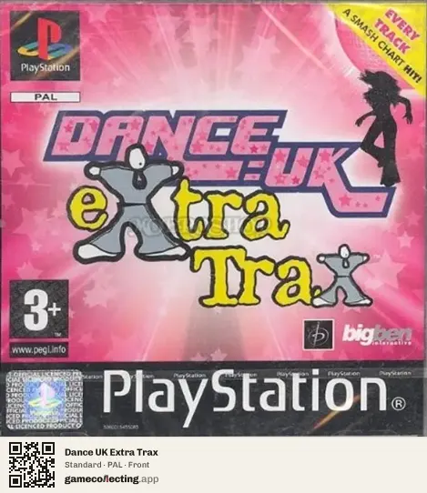 Dance UK Extra Trax PlayStation, PAL box front
