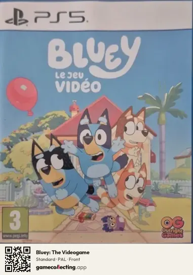 Bluey: The Videogame PlayStation 5, PAL box front