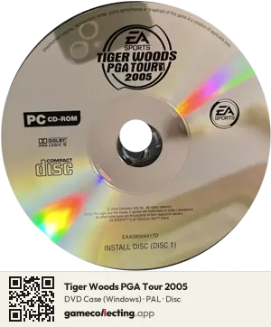 Tiger Woods PGA Tour 2005 Computer, PAL disc