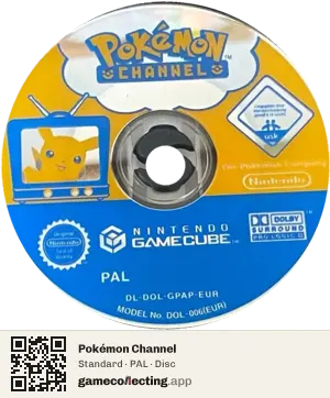 Pokémon Channel Nintendo GameCube, PAL disc