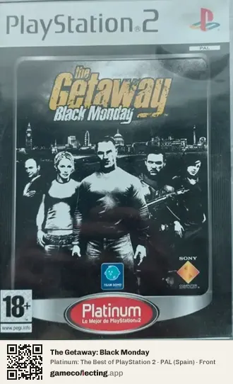 The Getaway: Black Monday PlayStation 2, Spain box front