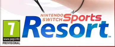 Nintendo Switch Sports Resort, the PEGI square on its front
