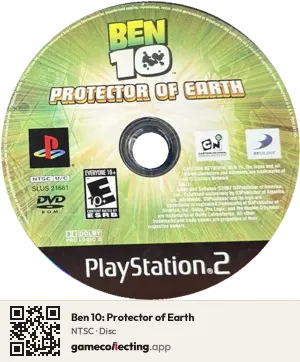 Ben 10: Protector of Earth PlayStation 2, NTSC disc