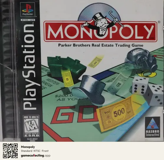 Monopoly PlayStation, NTSC box front