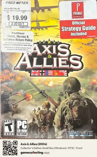 Axis & Allies (2004) Computer, NTSC box front