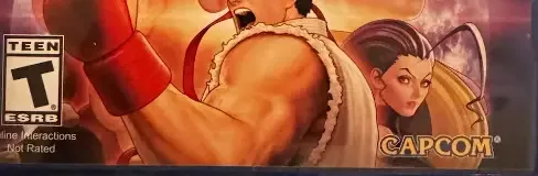 Street Fighter 30th Anniversary Collection, the ESRB box on its front