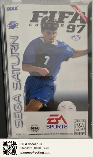 FIFA Soccer 97 Sega Saturn, NTSC box front