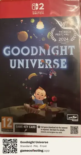 Goodnight Universe Nintendo Switch 2, PAL box front