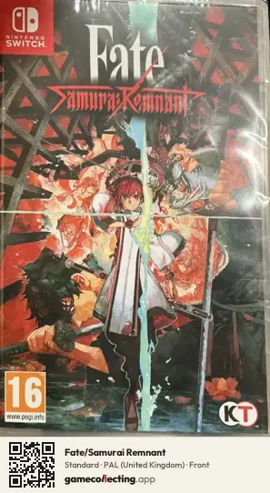 Fate/Samurai Remnant Nintendo Switch, United Kingdom box front