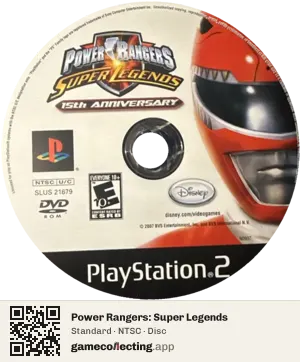Power Rangers: Super Legends PlayStation 2, NTSC disc