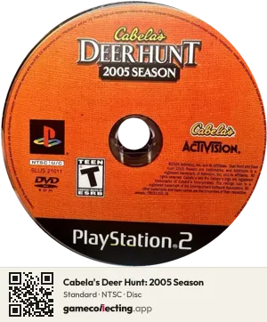 Cabela's Deer Hunt: 2005 Season PlayStation 2, NTSC disc