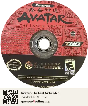 Avatar: The Last Airbender Nintendo GameCube, NTSC disc