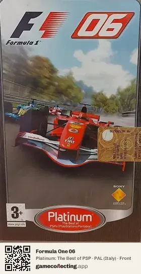 Formula One 06 PlayStation Portable, Italy box front