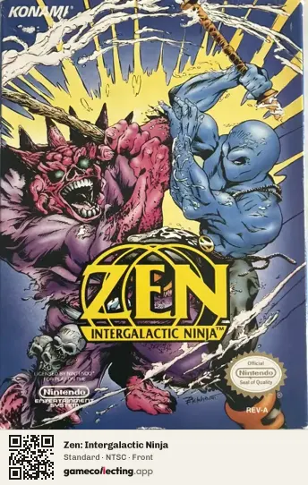 Zen: Intergalactic Ninja Nintendo Entertainment System, NTSC box front