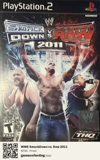 WWE SmackDown vs. Raw 2011 PlayStation 2, NTSC box front