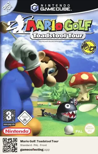 Mario Golf: Toadstool Tour Nintendo GameCube, PAL box front