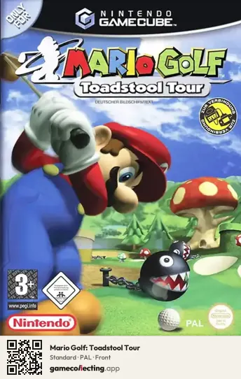 Mario Golf: Toadstool Tour Nintendo GameCube, PAL box front