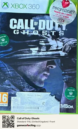 Call of Duty: Ghosts Xbox 360, United Kingdom box front