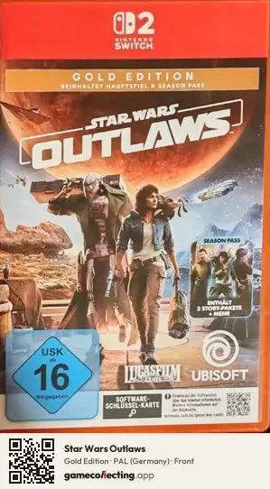 Star Wars Outlaws Nintendo Switch 2, Germany box front