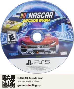 NASCAR Arcade Rush PlayStation 5, NTSC disc