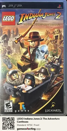LEGO Indiana Jones 2: The Adventure Continues PlayStation Portable, NTSC box front