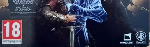 Middle-earth: Shadow of War, the PEGI square on its front